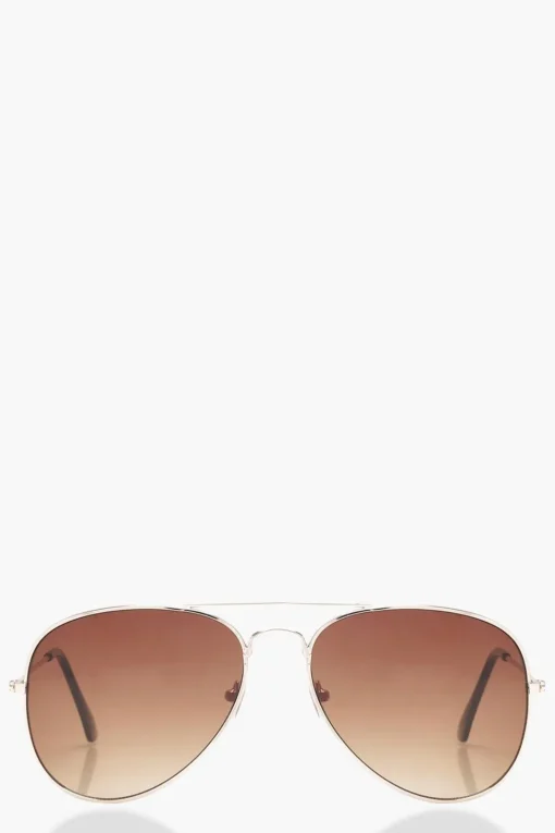 Aviator Brown Lens Sunglasses | Nasty Gal