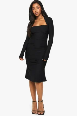 Bolero Ruched Mini Dress | Nasty Gal