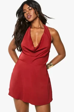 Cowl Neck Playsuit | Nasty Gal