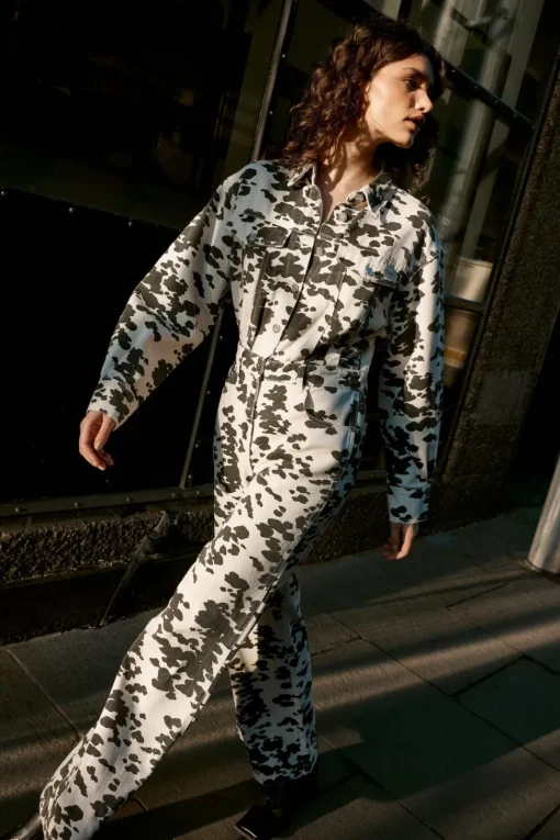 Denim Dalmatian Print Jumpsuit | Nasty Gal