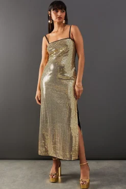 Embellished Sequin Strappy Bandeau Midi Dress | Nasty Gal