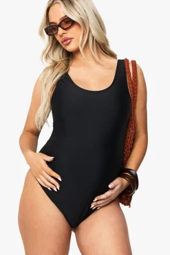 Maternity Ruched Bump Support Swimsuit | Nasty Gal