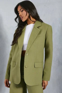 Oversized Linen Look Tailored Blazer | Nasty Gal