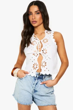 Petite Floral Tie Waistcoat | Nasty Gal