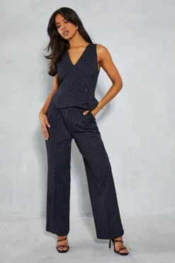 Pinstripe Tailored Trouser | Nasty Gal
