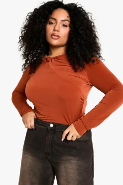 Plus Twist Detail Ruched Bodysuit | Nasty Gal