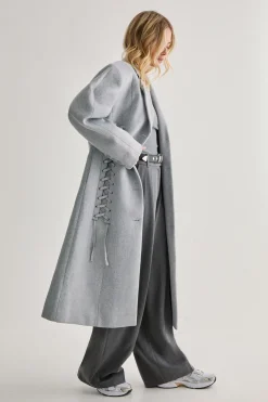 Premium Corseted Detail Maxi Coat | Nasty Gal