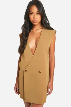 Sleeveless Oversized Blazer Dress | Nasty Gal
