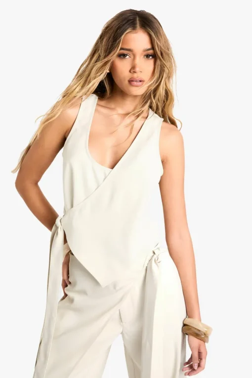 Tailored Wrap Detail Top | Nasty Gal