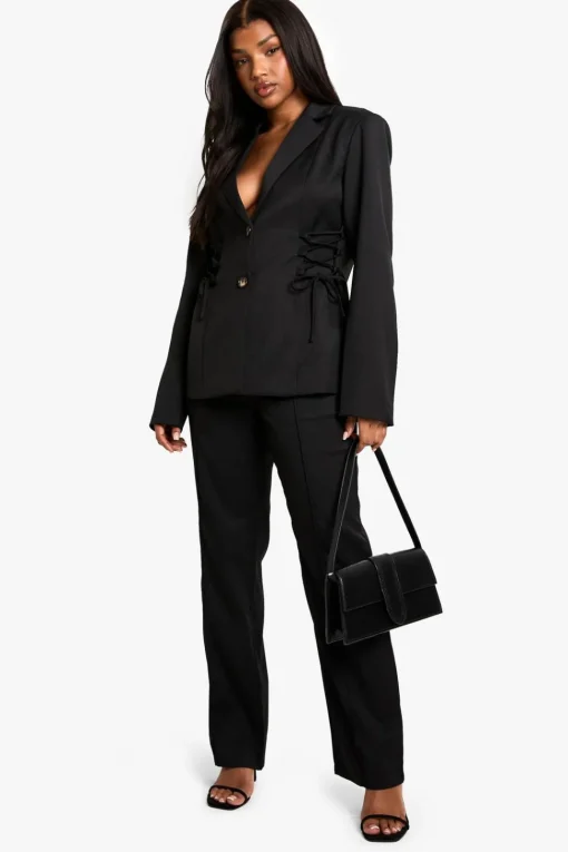 Woven Tailored Slim Straight Leg Trousers | Nasty Gal
